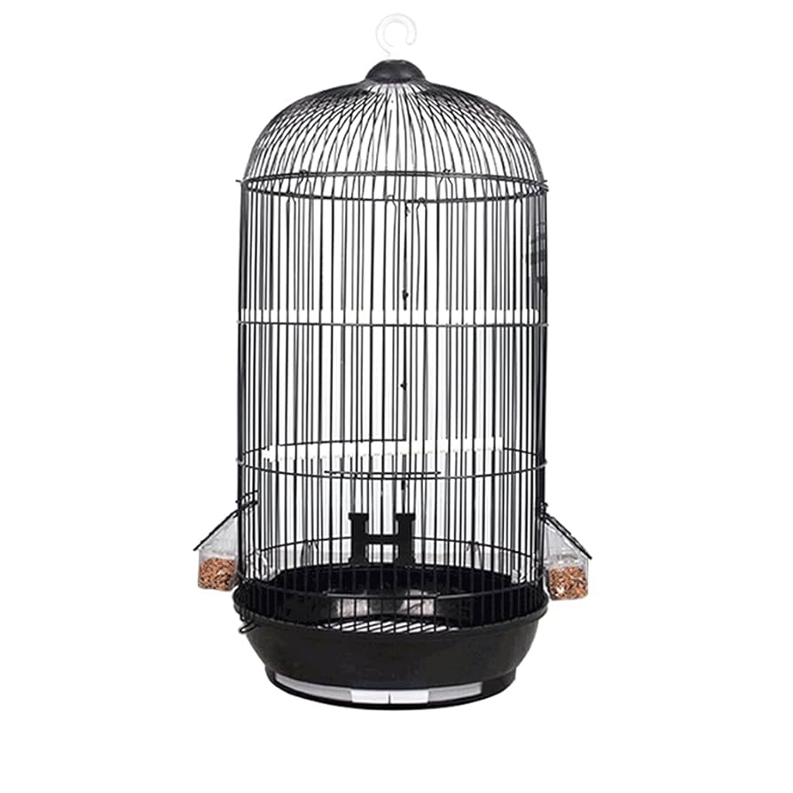 Amazon.co.jp: 鳥かご ドーム錬鉄の鳥の檻、ローリングスタンド